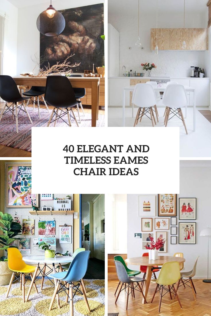 elegant and timeless eames chair ideas