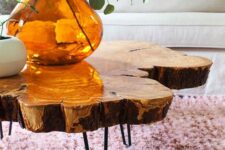 49 an amazing live edge coffee table with black hairpin legs is a chic and stylish idea to rock