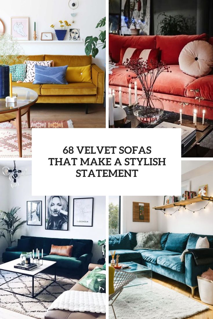 velvet sofas that make a stylish statement