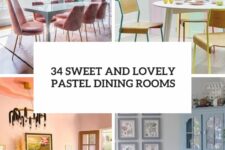 34 sweet and lovely pastel dining rooms cover