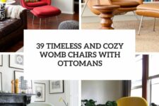 39 timeless and cozy womb chairs with ottomans cover