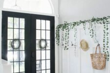 a lovely entryway with french doors