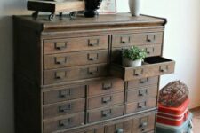 a lovely file cabinet for an industrial space