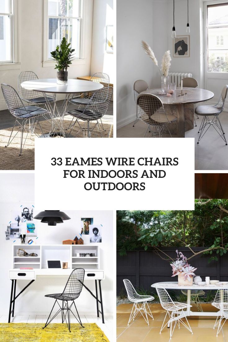 eames wire chairs for indoors and outdoors