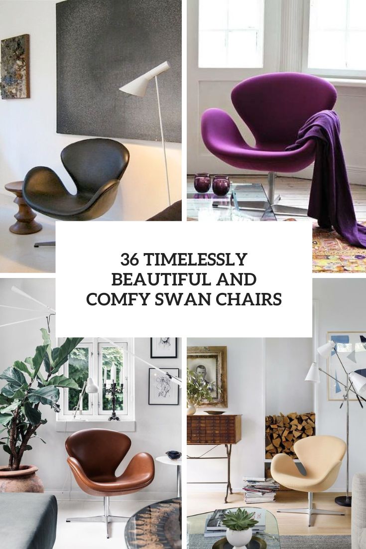 timelessly beautiful and comfy swan chairs