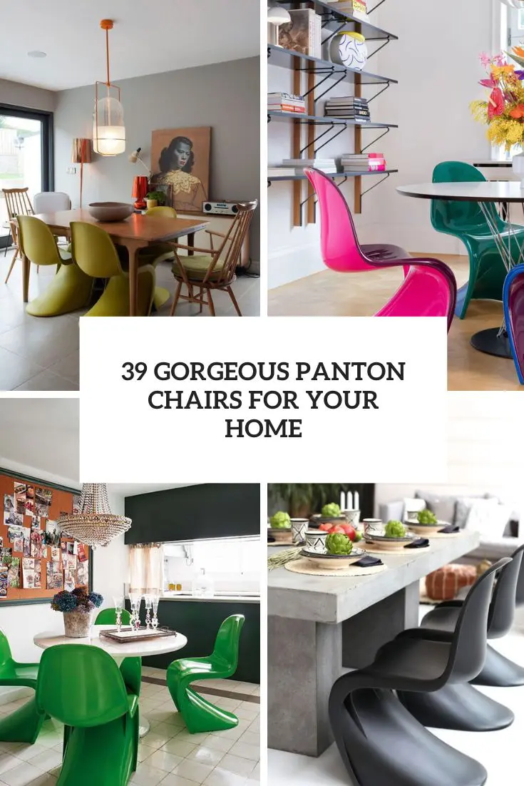 gorgeous panton chairs for your home