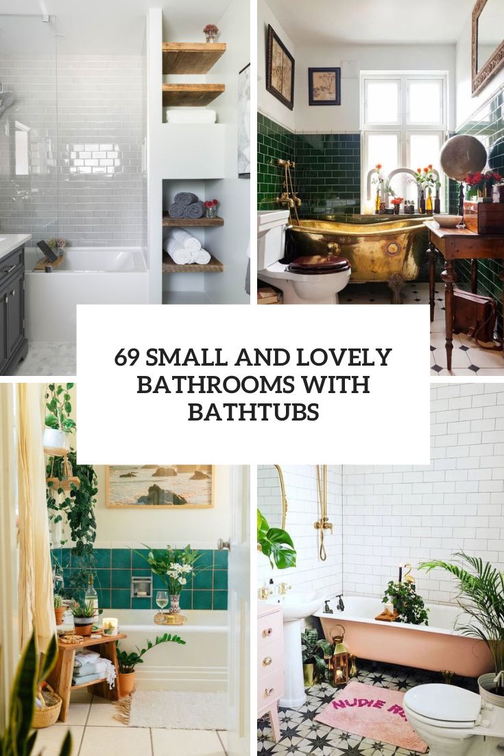 small and lovely bathrooms with bathtubs