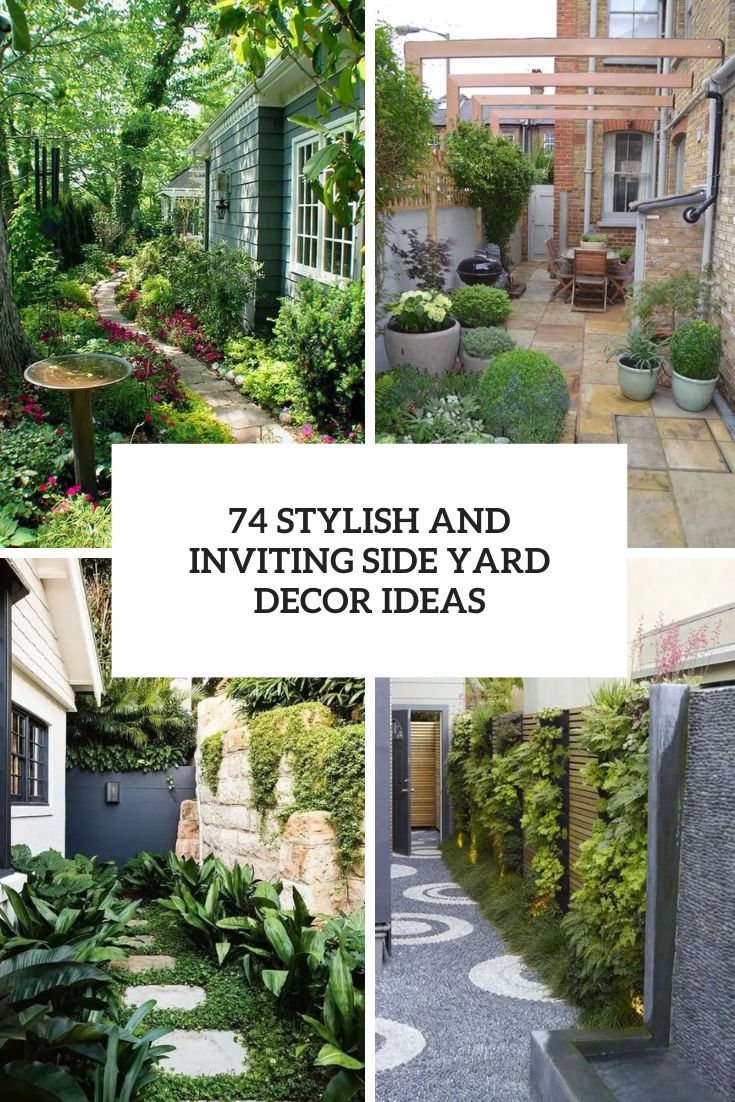 stylish and inviting side yard decor ideas