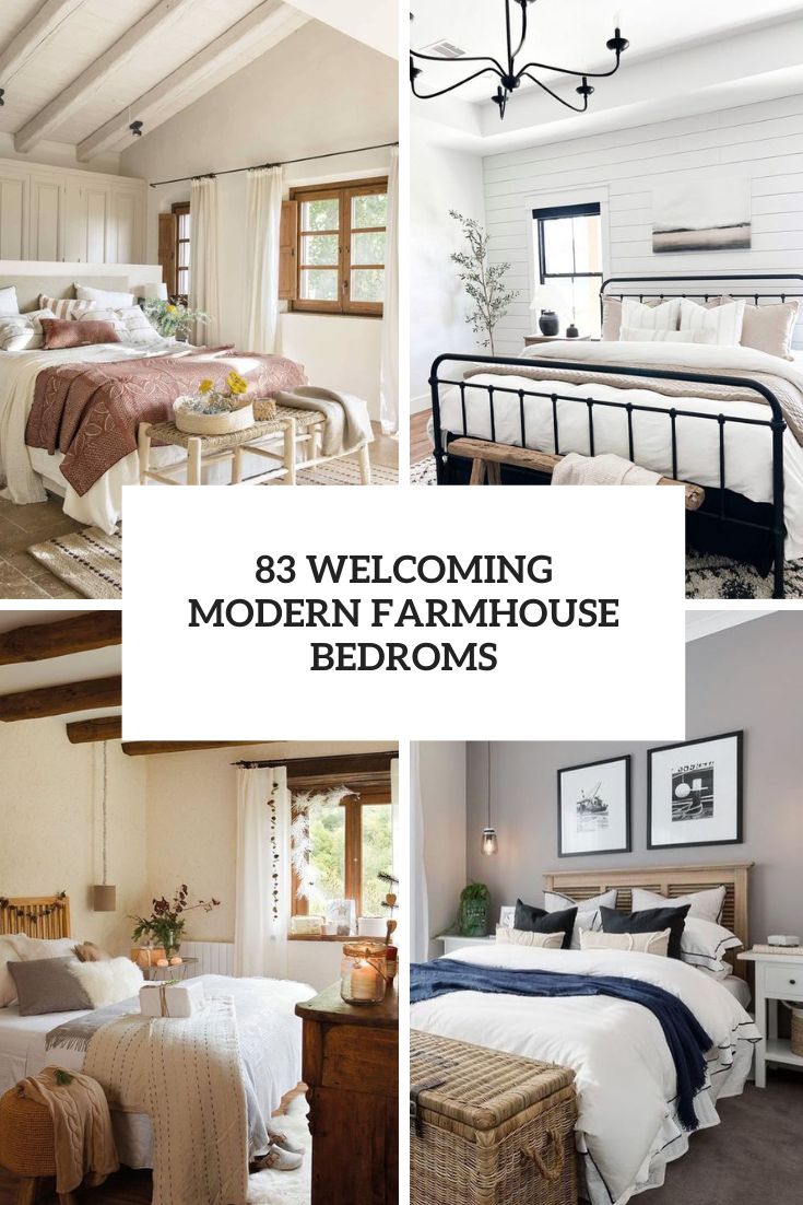 welcoming modern farmhouse bedrooms