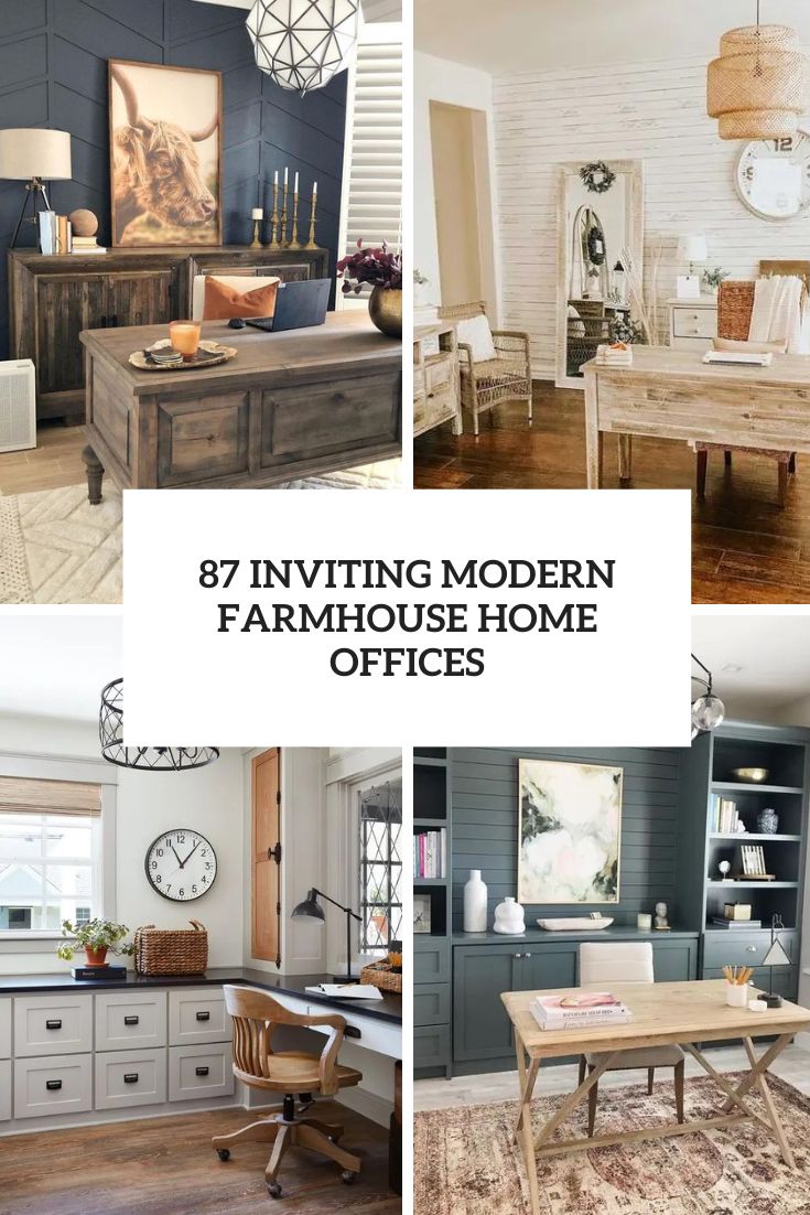 87 Inviting Modern Farmhouse Home Offices