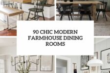 90 chic modern farmhouse dining rooms cover