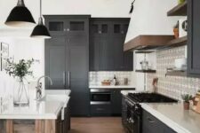 a cozy modern barn style kitchen design
