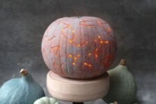14 a simple milk paint constellation pumpkin luminary will be a great solution not only for Halloween but also for the fall