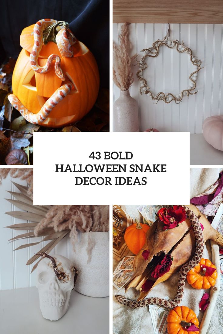 bold halloween snake decor ideas