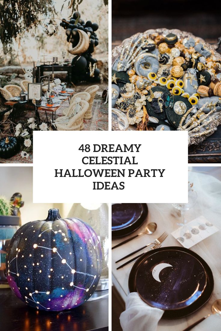 dreamy celestial halloween party ideas