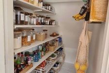 a functional walk-in pantry design