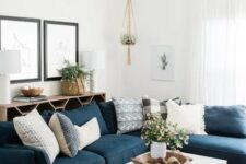a cute mid century modern living room design