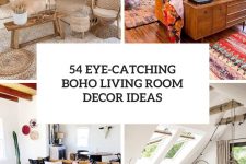 54 eye-catching boho living room decor ideas cover