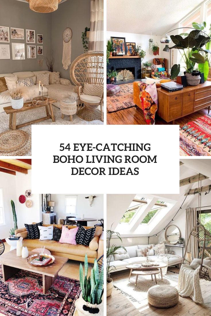 54 Eye-Catching Boho Living Room Decor Ideas