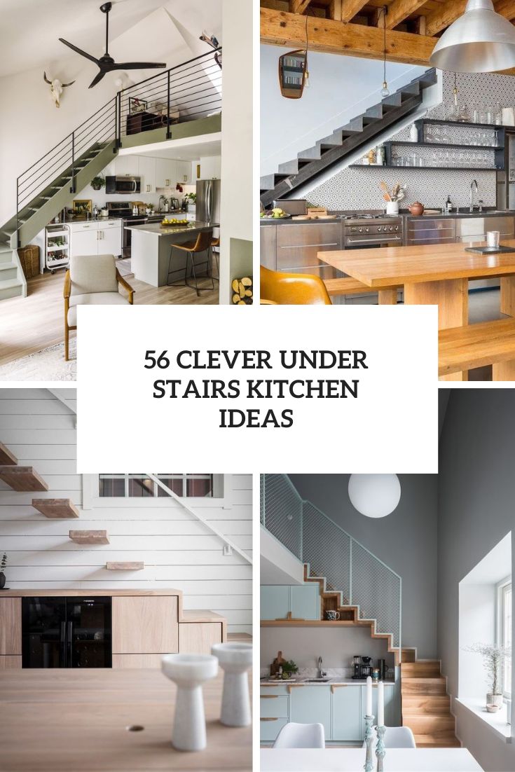 clever under stairs kitchen ideas