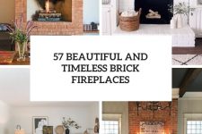 57 beautiful and timeless brick fireplaces cover