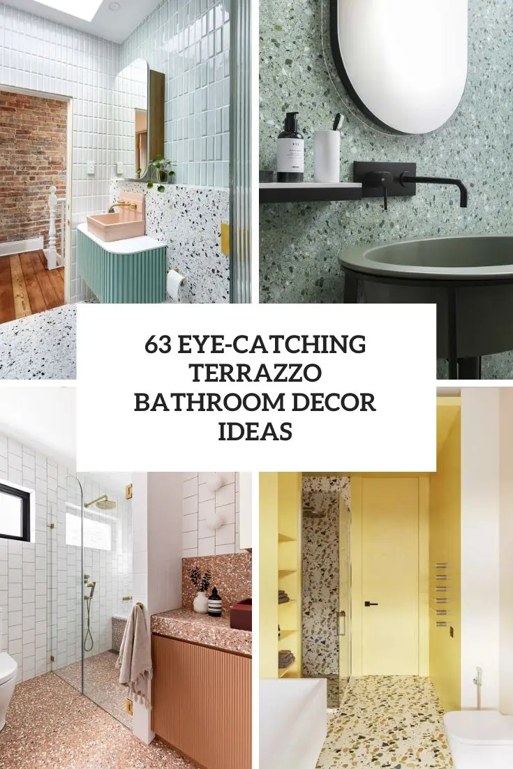 eye catching terrazzo bathroom decor ideas
