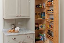 a practical cabinet for a tiny kitchen