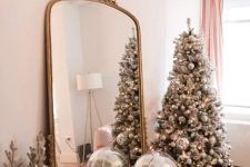 a stylish silver christmas tree