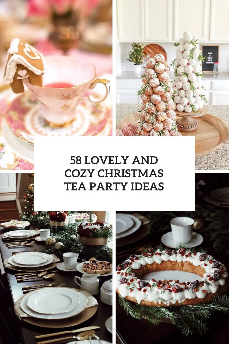Lovely And Cozy Christmas Tea Party Ideas