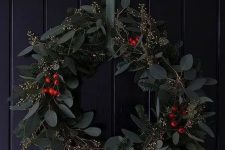 a stylish modern christmas wreath