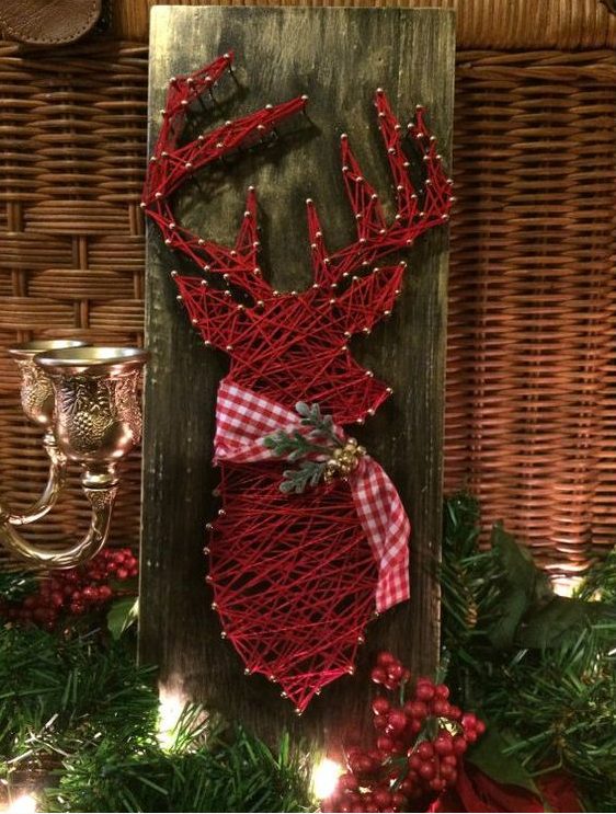 A red deer string art piece is ideal for Christmas, it looks and feels a bit woodland like