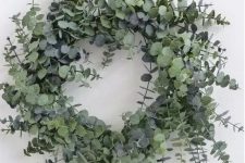 a cute eucalyptus christmas wreath