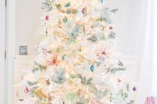 a cute white christmas tree