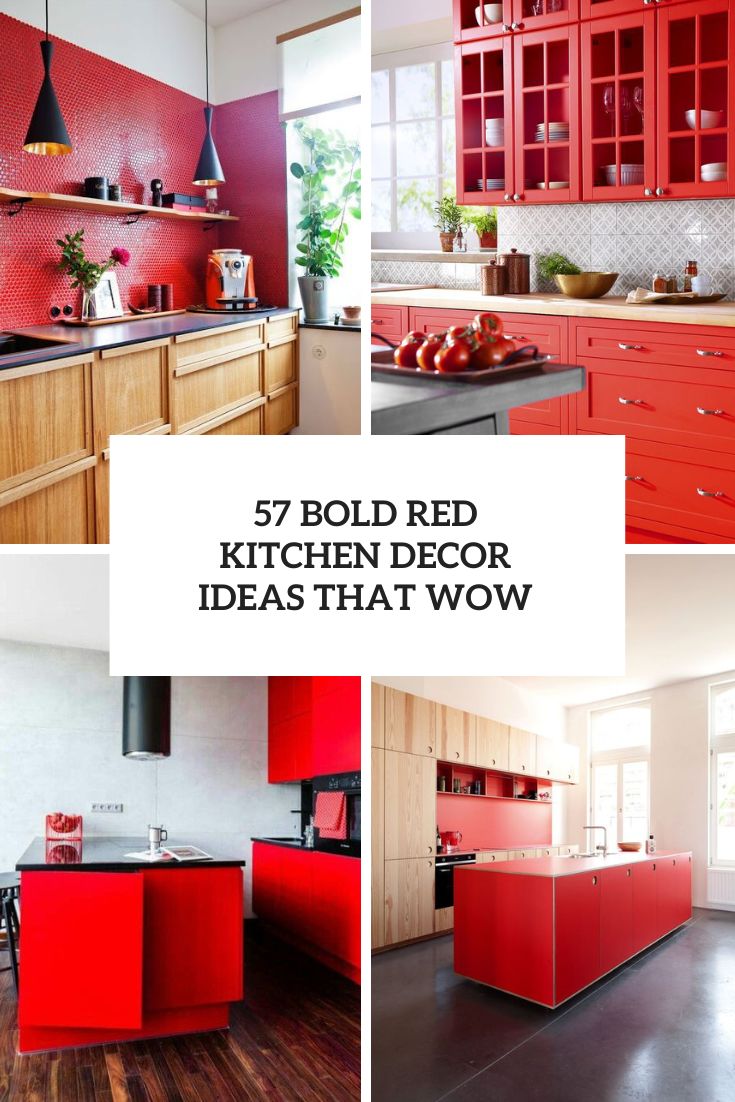 57 Bold Red Kitchen Decor Ideas That Wow