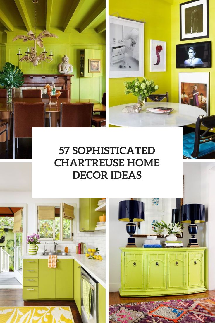 Sophisticated Chartreuse Home Decor Ideas