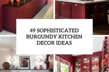49 Sophisticated Burgundy Kitchen Decor Ideas cover