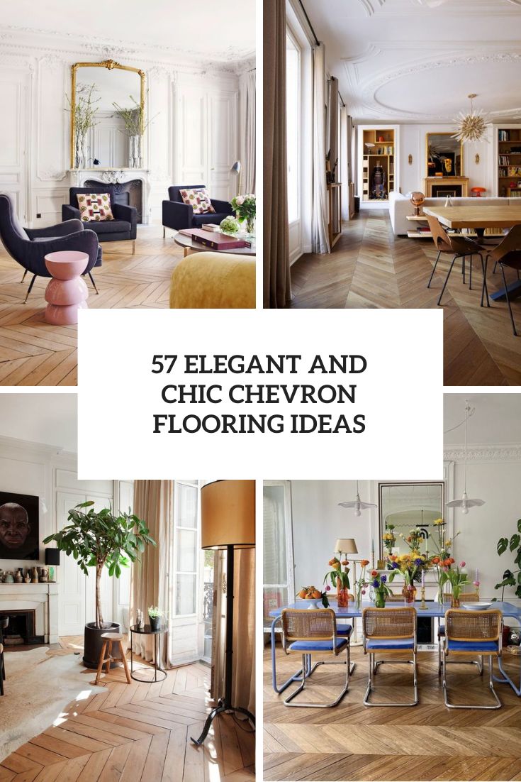 Elegant And Chic Chevron Flooring Ideas
