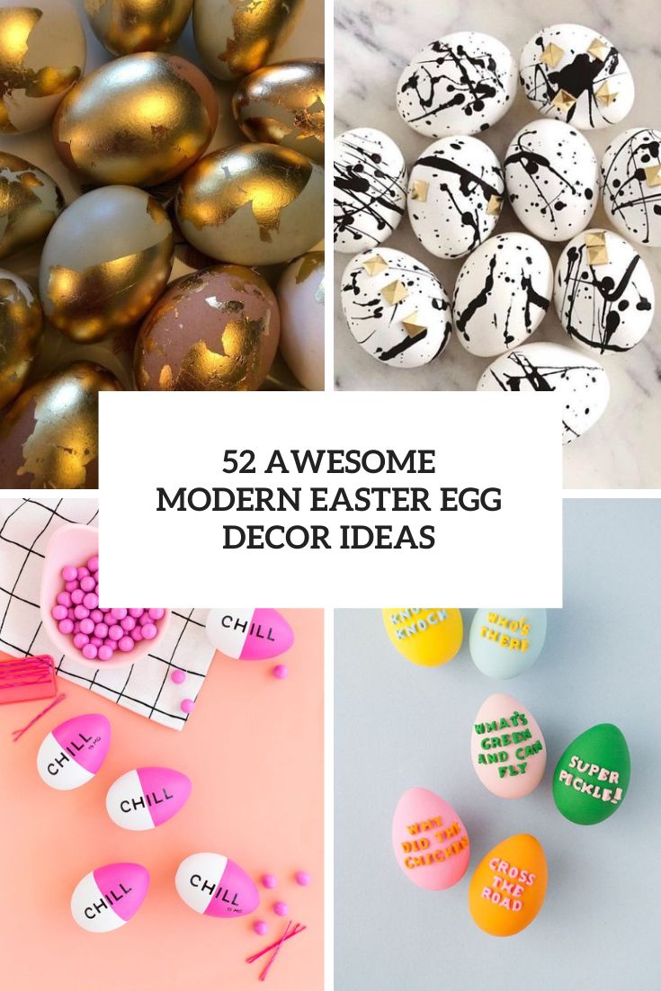 52 Awesome Modern Easter Egg Decor Ideas cover