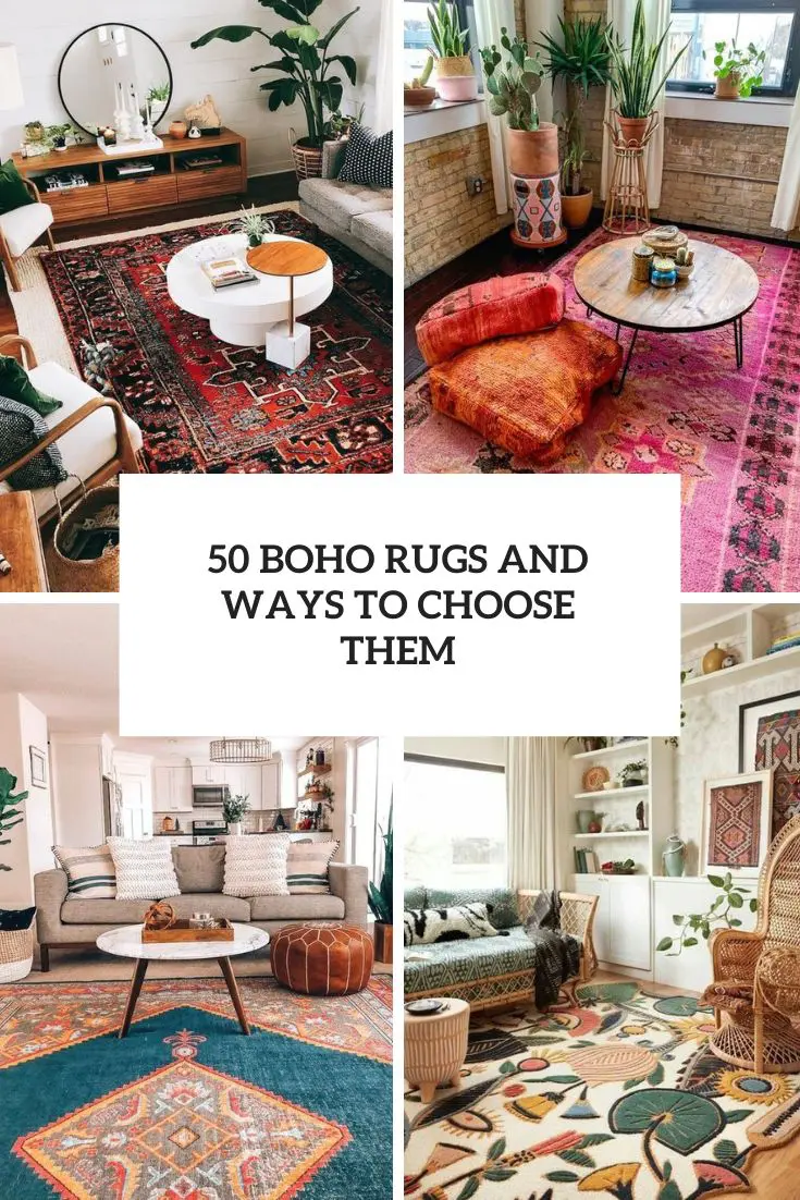 50 Boho Rugs And Ways To Choose Them cover