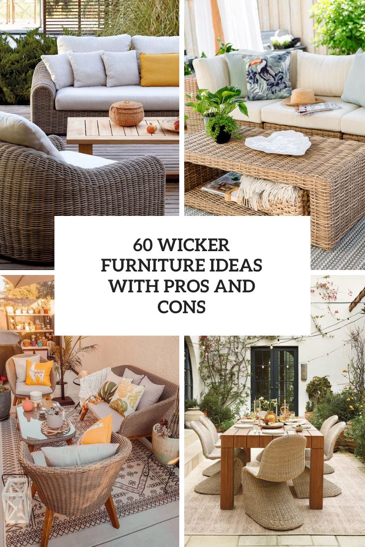 Wicker Furniture Ideas With Pros And Cons