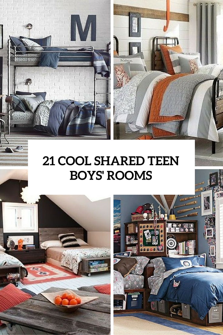 21 cool shared teen boys rooms cover