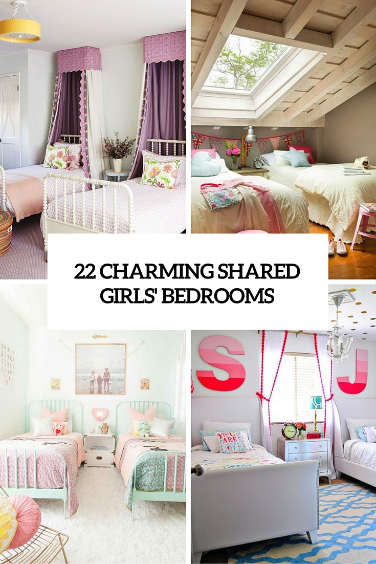22 charming shared girls bedrooms cover