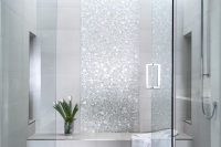 22 sparkling silver shower tiles