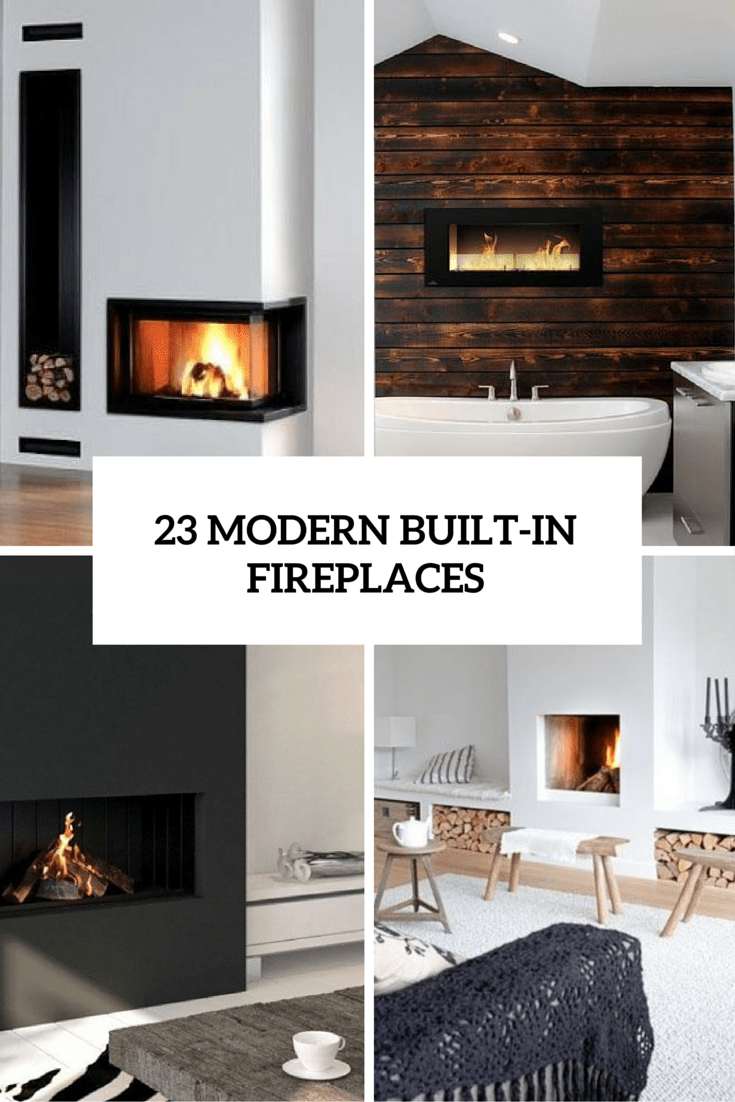 Modern Built In Fireplaces