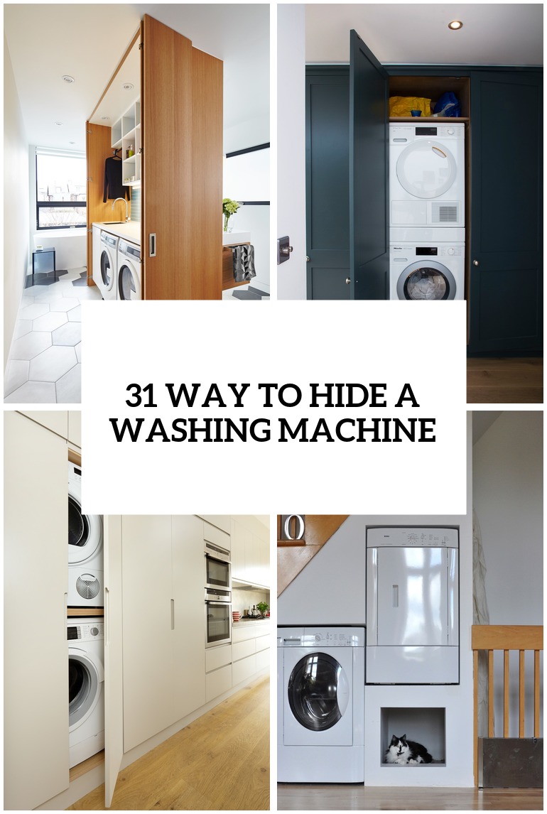 23 ways to hide a washing machine cover