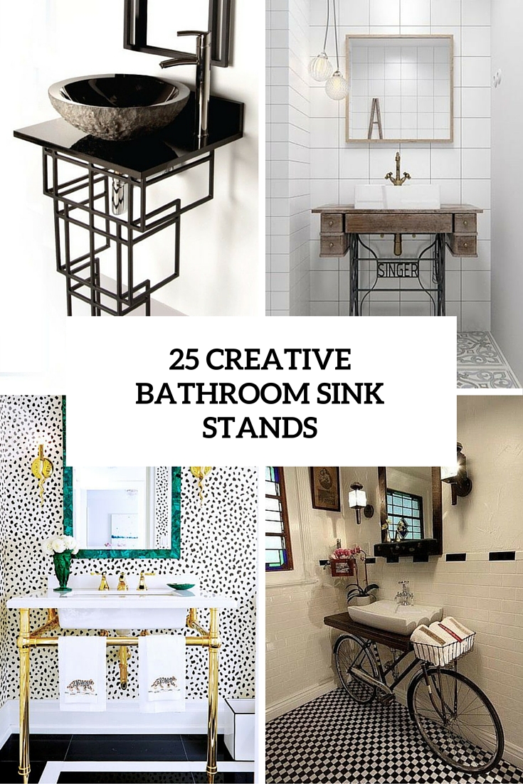 25 creative bathroom sink stands cover