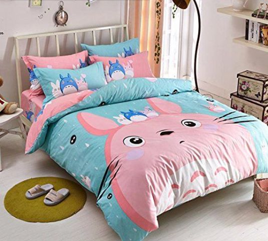 anime-inspired Totoro bedding