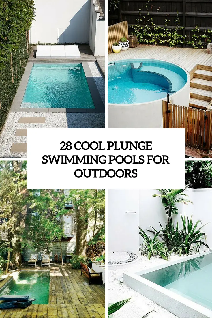 28 cool plunge swimming pools for outdoors cover