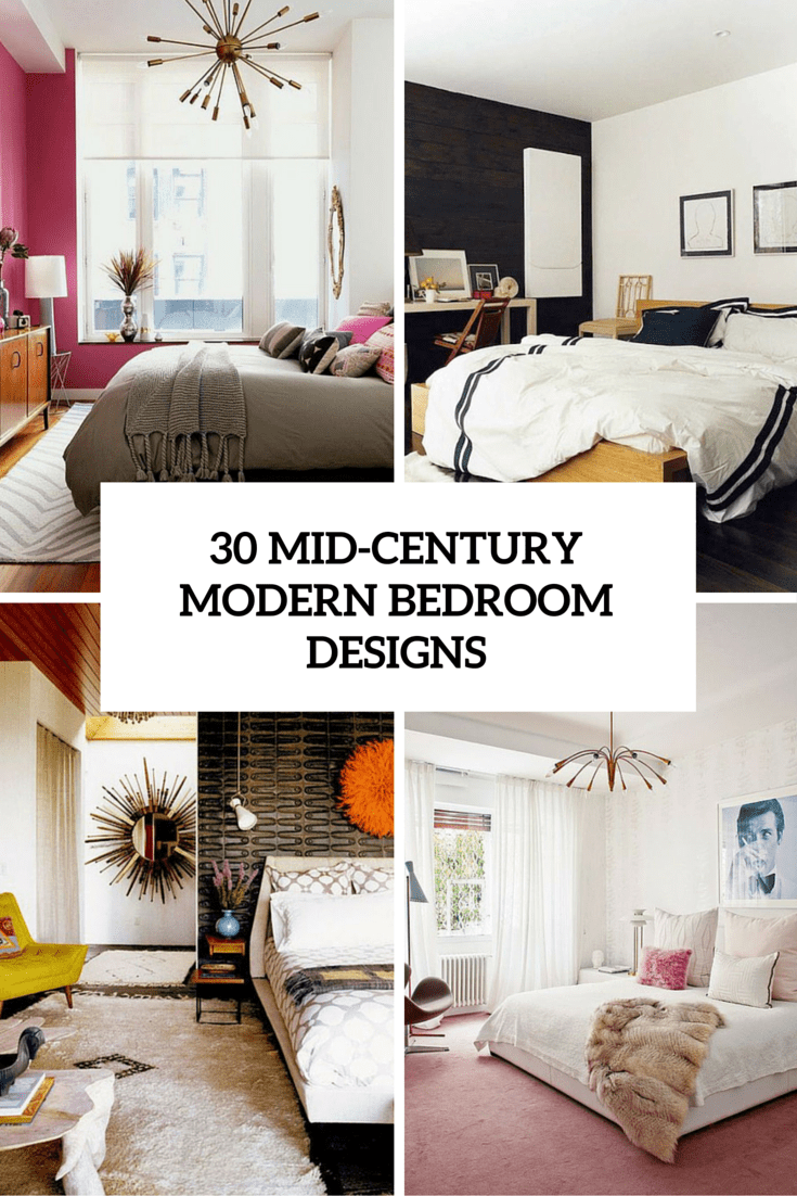 30 mid century modern bedroom designs cover