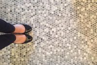 34 penny bathroom floor tiles